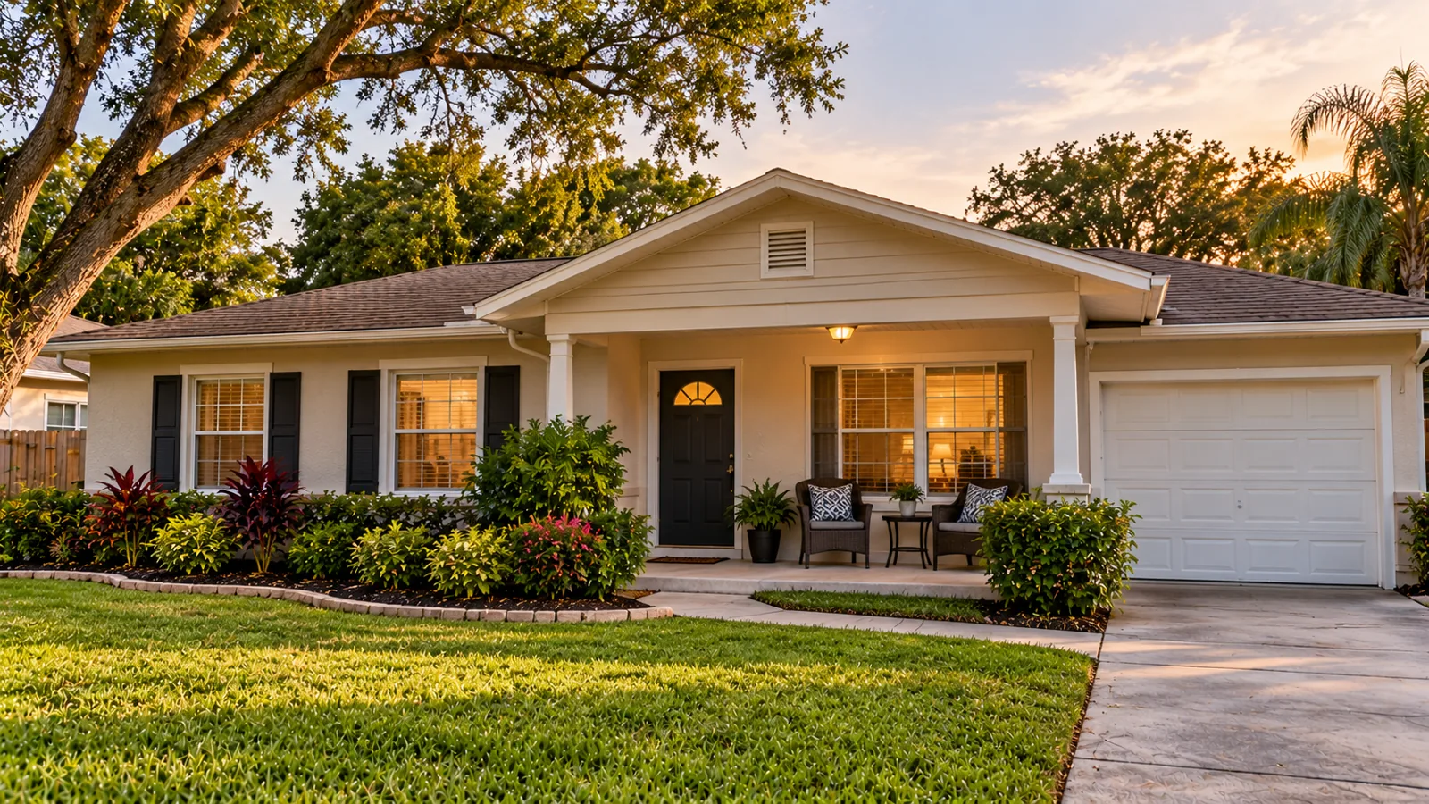 Welcoming residential home exterior